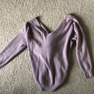 O&O Criss-Cross Open Back Sweater